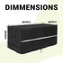NEWFOM (58 28 26 inch) Deck Box Cover Heavy Duty Waterproof Deck Box with Handle, Outdoor Large Storage Box Cover Patio