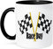 3dRose Car Race Start Your Engine Sign Mug, Black, 11 oz
