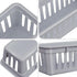 Domensi 12 Pack Slim Plastic Storage Baskets, 10.25 x 3.25 x 2.5 Inch Small Classroom Storage Bins for Organizing