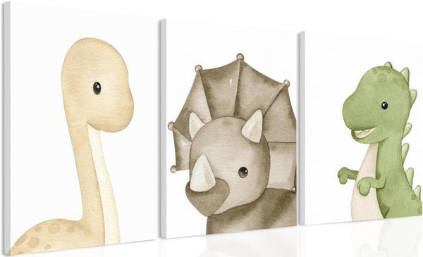 arfitest Dinosaur Wall Art Kids Boys Room Canvas Wall Decor Dino Nursery Wall