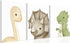 arfitest Dinosaur Wall Art Kids Boys Room Canvas Wall Decor Dino Nursery Wall