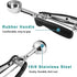 Mini Cookie Scoop 2 Tsp, 2 Teaspoons/10 ML, 2/3 Tablespoons, Comfortable Grip, 18/8 Stainless Steel Cookie Dough Scoop,