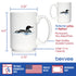 Loon Coffee Mug, Fun Bird Gifts and Lake Decor for Wildlife Lovers, Large 15oz White Ceramic Mug