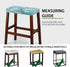 Set 2 Dragonfly Flower Bar Stool Covers of Bench Covers Slipcover Rectangle Light Blue Stretch Vanity Cover Bar Stools