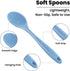 GEEKHOM 4 Pieces Silicone Spoons, Large Heat Resistant Kitchen Utensils, Non-stick Stirring Spoons for Cooking & Baking
