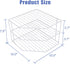 SIBAO 3-Tier Counter (10 7.5 Inch)(White) Corner Shelf and Cabinet Organizer - Steel Metal Wire - Rust Resistant