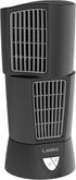Lasko Oscillating Platinum Desktop Wind Tower Fan | 3-Speeds, Compact, Portable with Handle | 14", Black, Model 4916