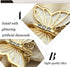 Butterfly Napkin Ring Set of 6, Metal Napkin Rings for Dinner Table Decor - Wedding Birthday Valentine's Day