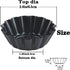 Egg Tart Molds 12PCS Mini Carbon Steel Non Stick Tart Pans for Baking, 2.6 Inch Tart Pan Set
