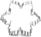 Snowflake Shaped Cookie Cutter for Christmas