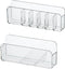 MORNITE Bathroom Medicine Cabinet Organizer Set - Clear Small Shelves Holder for Lipstick, Facial Masks, 2 Pcs Trays