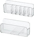 MORNITE Bathroom Medicine Cabinet Organizer Set - Clear Small Shelves Holder for Lipstick, Facial Masks, 2 Pcs Trays