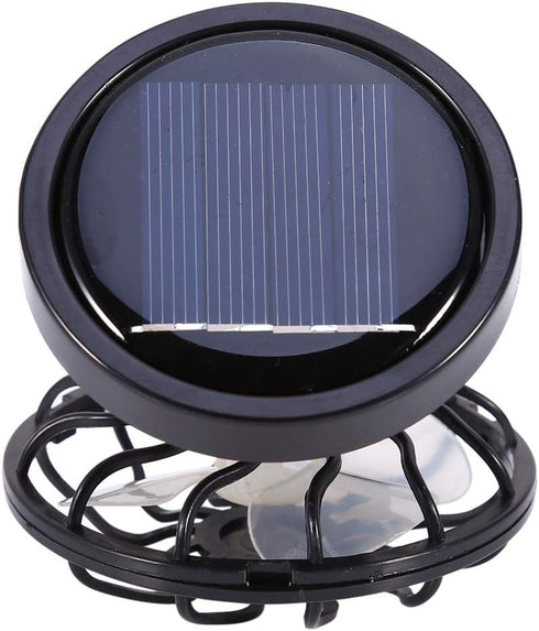 Electric Mini Solar Fan, Air Conditioner Cooling Cell Fan, Clip on Visor or Handheld, Works Only in Direct Sun