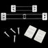 RV Shower Corner Storage Bar, Adjustable 7.5-13 Inch Stainless Steel Rod, RV Bathroom Accessories (2 Pack)