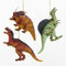 Kurt Adler Plastic 4 Inch Dinosaur Ornaments - Styracosaurus, Spinosaurus, Carnotaurus (3 Assorted Pack)