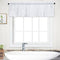 Curtain Valance, Waffle Weave Waterproof Window Valance for Bathroom, 60" x 15", White