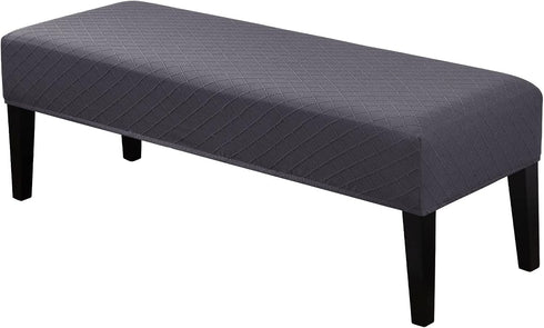 Lebaley Waterproof Stretch Bench Cover Quilted Pattern, Elastic Rectangular Bench Seat Cover, Washable