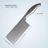 Jean-Patrique Cleaver Butcher Knife, Single Forged with Razor Sharp Edge, Kitchen Chopping Knife