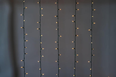 35 Brite Star Lt Straight Line Lights, Clear, Green Wire