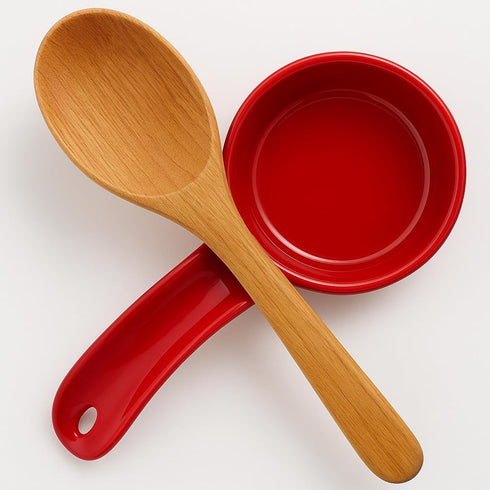 Reston Lloyd Kitchen Counter Utensil Spoon Rest, Durable BPA-Free Plastic, Magenta