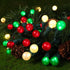 70 G15 Christmas Tree Lights LED Christmas Lights Red White and Green Globe Christmas String Light Plug