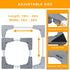 Mini Fridge Stand Adjustable Universal Base, 4 Strong Feet Washer Dryer Pedestal for Refrigerator, Grey