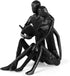 Xruibrave Gift for Wedding Anniversary | Romantic Reading Couple Bookshelf Dcor | Couple Sculptures Statue Cast Iron