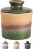 Generic Butter Crock with Lid,French Butter Dish with Water,Butter Keeper for counter decor,Container