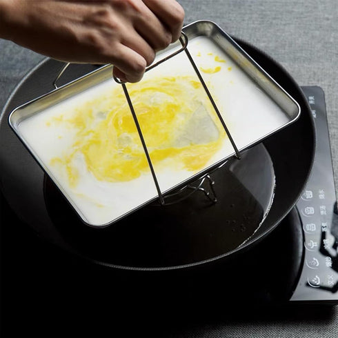 Asian Kitchen Stainless Steel Folding Hot Dish Plate Clip Retriever Tongs