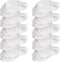 Navaris Microfibre Pads - Set of 10 Washable Replacement Cloths for Handheld Steam Cleaner 49454 - Floor, Wall Cleaning