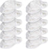 Navaris Microfibre Pads - Set of 10 Washable Replacement Cloths for Handheld Steam Cleaner 49454 - Floor, Wall Cleaning