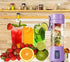 Portable Blender for Shakes and Smoothies, 380Ml 25 Watts with 6 Blades, USB Rechargeable Handheld Blender Purple