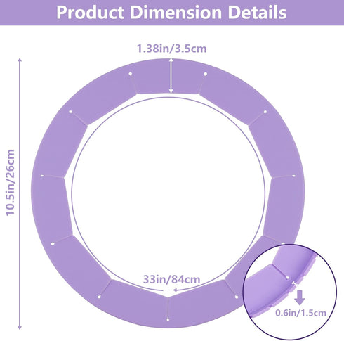 2 Pack Adjustable Silicone Pie Shield, Bake Crust Protector, Pie Crust Kit for 8-10.5 Pie Pans, Pie Saver