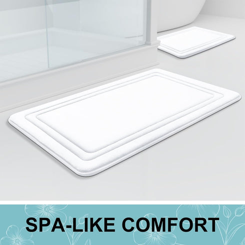 Grandaily Memory Foam Bath Mat Rug 30x20 - Ultra Soft Non-Slip Absorbent Bathroom Rugs, Comfortable Bath Rug Carpet