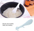 Lovely Squirrel Shape Rice Spoon, Non-Stick Standing Rice Spatula for Home Kitchen (Green)