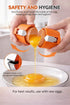 3 PCs Egg Shell Opener Egg Separator for Raw Eggs, Upgraded Stainless Steel Egg Cutter Egg Cracker Tool for Raw