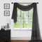 Sapphire Home Window Scarf Valance Curtains, Extra Long Sheer Valances for Living Room, Kitchen, Bedroom, 37" x 216" -