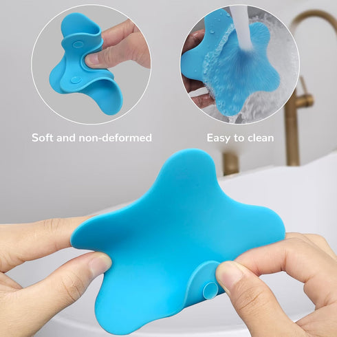 2 Pack Bathtub Stopper Tub Drain Plug Stopper, Adorable Universal Silicone Bath Drain Cover, Kids Tots Babies Gift