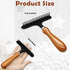 Carpet Rake, Hand Held, for Matted Carpet, Fluff Carpet, Portable, Shag Rug Rake, 6.0 x 4.3 inches, Black by HINGTAI
