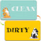 Dishwasher Magnet Clean Dirty Sign, Double Sided Cartoon Cats Kitchen Accessories and Decor Reversible Sign