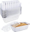 Disposable Bread Pans With Lids Bakeware Set, 30 Pack, 1.5lb, 8x4" Aluminum Foil Loaf Pans for Baking, Storing, Freezing