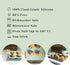The Silicone Kitchen Reusable Baking Cups - Non-Toxic, BPA Free, Jumbo 12 Pack, Designer White