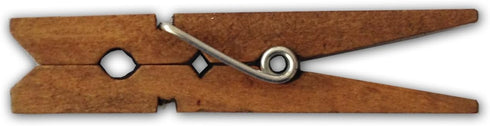 LWR CRAFTS Wooden Small Clothespins, 1-7/8" 50 Pieces Per Pack, Jacobean