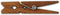 LWR CRAFTS Wooden Small Clothespins, 1-7/8" 50 Pieces Per Pack, Jacobean