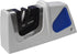 AccuSharp Compact Pull-Through Knife Sharpener, 2-Stage for Kitchen and Hunting Knives, White/Blue
