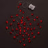 2 Pack 100LED 8 Valentines Day Decor, Total Modes Battery Operated w/Timer Diamond Cut Red Heart Twinkle Fairy String