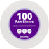 DecoPac Baking Parchment Circles, 100 Round Greaseproof Paper Liners for Cake Pans, Pies, Air Fryer, 8"