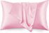 Love's Cabin King Size Satin Pillowcase Set of 2, Similar to Silk, Cooling Pillow Covers for Hair and Skin, Pink