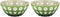 Le Murrine 4.7" Bowl Set of 2 - Moss Green & Sand, Chip Resistant & Unbreakable - Guzzini
