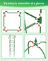 2 Pack 6Ft MYMULIKE Garden Trellis for Climbing Plants Outdoor & Indoor - Tall Rustproof Plant Support Cage for Vines